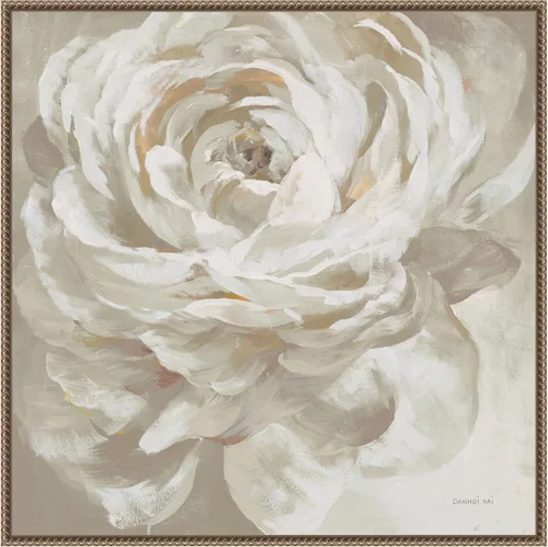 Vista 19 de Amanti Art Lienzo enmarcado para pared, 16 x 16 pulgadas, rosa neutra de Danhui Nai, lienzo enmarcado para pared, obras de arte de flores