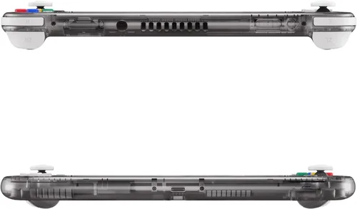 Vista 9 de eXtremeRate Carcasa de repuesto negra transparente para Nintendo Switch Lite, carcasa de controlador de mano NSL con protector de pantalla, funda