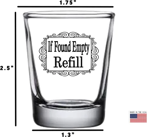 Vista 4 de Rogue River Tactical Vaso de chupito divertido si se encuentra relleno vacío broma sarcástica regalo broma