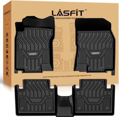 Vista 10 de LASFIT Alfombrillas de suelo y tapete de carga para Kia K4 2026 2025 para todo tipo de clima, TPE ajuste personalizado, juego completo