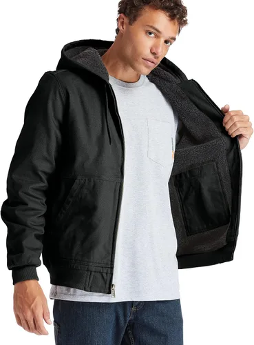 Vista 2 de Timberland Men's Gritman Lined Canvas Hooded Jacket