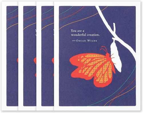 Vista 19 de Compendium Positively Green - Paquete de 4 tarjetas de aliento – Courage dear, heart (cuatro tarjetas en total, un diseño, con sobres)