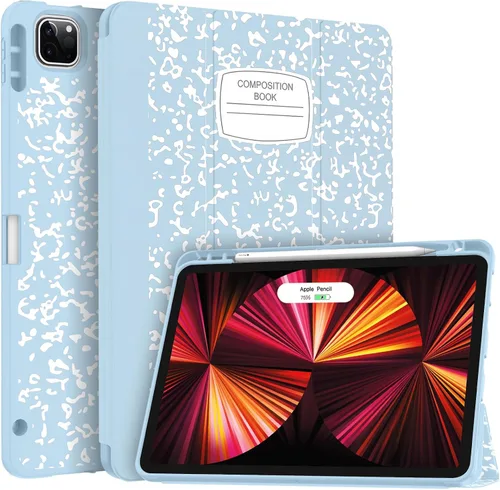 Vista 11 de Soke Funda para iPad Pro 11 (M2) 2022/2021/2020 con soporte para lápices