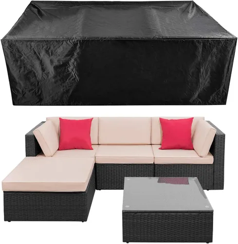 Vista 11 de Fundas para Juego de Muebles de Patio Impermeables Funda para Juegos de Conversación de Patio Funda para Sofá Seccional de Exterior Fundas