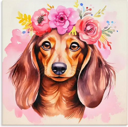 Vista 12 de Stupell Industries Lienzo de retrato abstracto de perro por Irena Orlov Stupell Industries 17 x 17 Inches, Easy to Hang and Sturdy, Made in USA