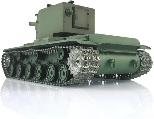 Vista 8 de Actualizado Ver 1/16 Soviético Kv-2 Tk7.0 Rc Tanque Gigante Henglong 3949 360° Torreta Ir Bb Airsoft Barril Recoil Efecto Humo