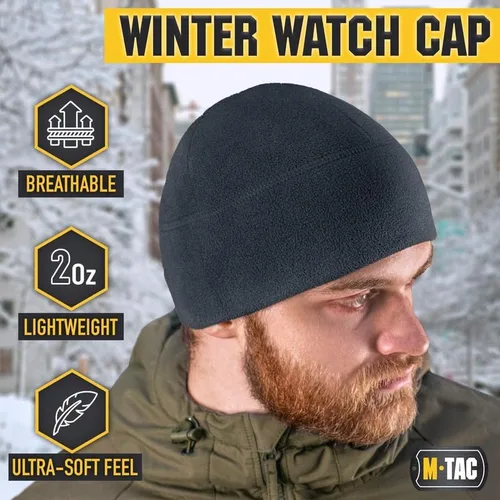 Vista 4 de M-Tac Watch Cap Fleece Mens Winter Hat Military Tactical Skull Cap Beanie