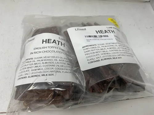 Vista 3 de Heath Barras de caramelo inglés de chocolate con leche a granel de 1 libra (paquete de 3)
