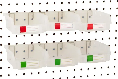Vista 23 de Papeleras de Pegboard – tamaños 3.5", 5", o 7