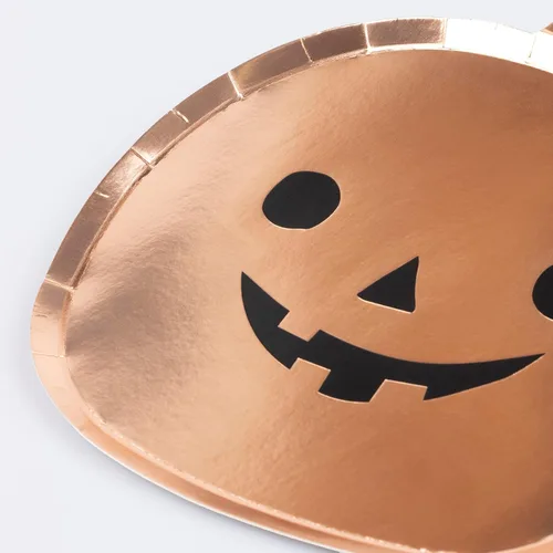 Vista 3 de Meri Meri Platos de papel de Halloween (paquete de 8), platos desechables para fiesta, fiesta de Halloween, niños y adultos, uso en interiores