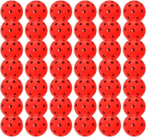 Vista 55 de Paquete de 6 pelotas de pickleball deportivas para exteriores - 40 pelotas de pickleball - Bolas de pickleball de EE. UU. aprobadas por USAPA