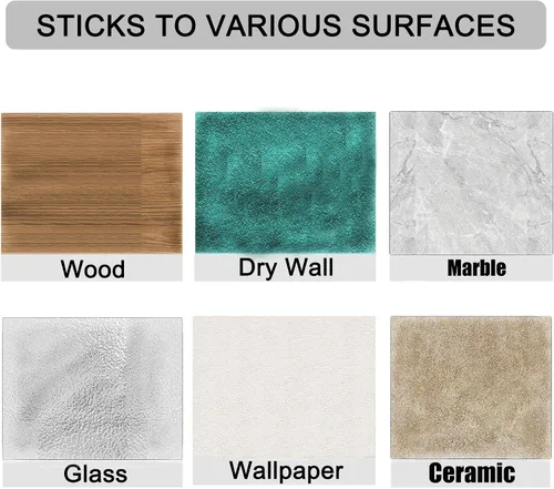 Vista 7 de 24 protectores de pared para tope de puerta de 1.57 pulgadas, protector de pared para pomos de puerta, autoadhesivo, protectores de pared de goma