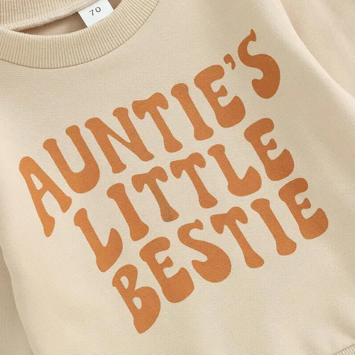 Vista 5 de Conjunto de 2 piezas de sudadera para bebé niño y niña, conjunto de 2 piezas para otoño e invierno