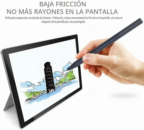 Vista 8 de Lápiz óptico para ASUS pantalla táctil 300Day Battery 1024 Pressure Palm Rejection Active Digital Pen for ASUS negro oscuro