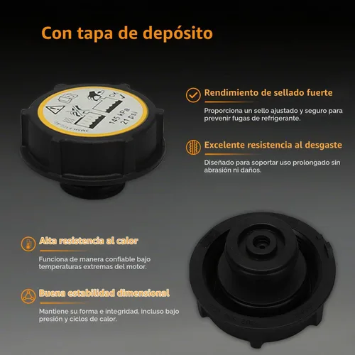 Vista 3 de Tanque de depósito de recuperación de refrigerante para Ford Escape Focus