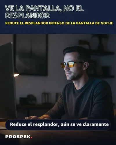 Vista 4 de Prospek ELITE Blue Light Blocking Glasses Men Women, Yellow Lens