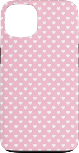 Vista 7 de Hearts Pattern Light Pink White Valentine Case for iPhone 17