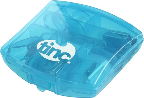 Vista 4 de Tinc Mini Stationery Set – Blue Tape Dispenser, Scissors, Stapler, Staple Remover, Hole Punch, Sharpener. Great for School