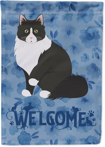 Vista 43 de Caroline's Treasures CK5005GF Bandera de bienvenida de gato abisinio para buzón, bandera decorativa para patio exterior, obras de arte de patio