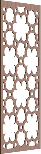 Vista 81 de 9 3/8"W x 24 3/8"H x 1/4"T Southgate Decorativos Paneles De Pared De Madera Calado, Abedul