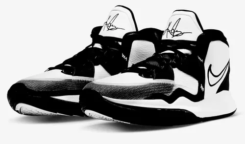 Vista 5 de Nike Kyrie Infinity para hombre, negrorojo universitariogris ahumado oscuro (CZ0204 004), Blanco Negro-blanco