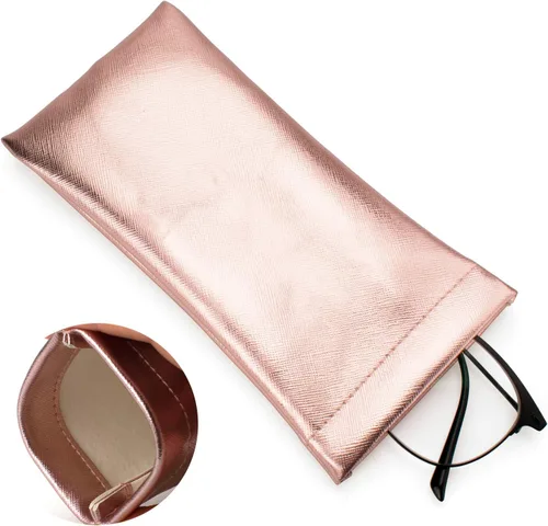Vista 4 de Vemiss Paquete de 3 fundas para lentes, bolsa suave y portátil para lentes de sol