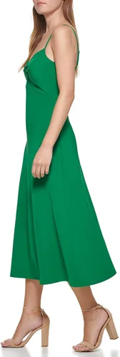 Vista 3 de GUESS Vestido largo de encaje a rayas geográficas para mujer