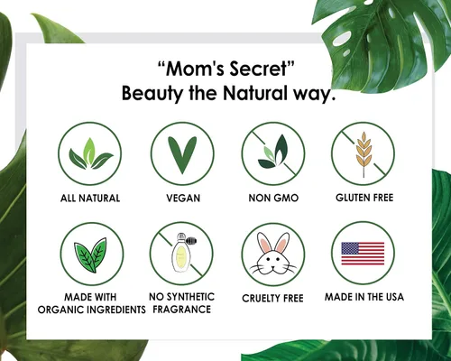 Vista 5 de Mom's Secret Natural Flawless - Base de maquillaje facial, orgánica, vegana, sin gluten, sin OMG, para todo tipo de piel, sin parabenos, libre