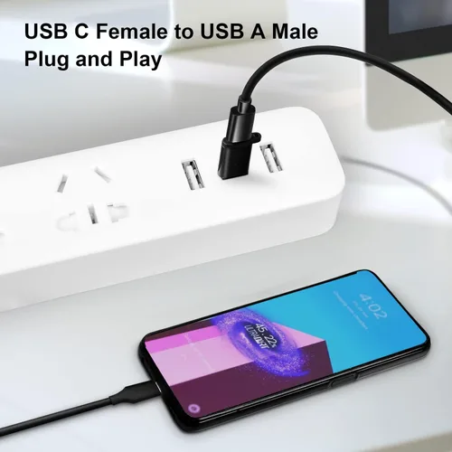 Vista 6 de Adaptador USB C (5 unidades), adaptador USB C a USB, adaptador USB C a micro USB, adaptador USB C macho a USB macho, compatible con dispositivos