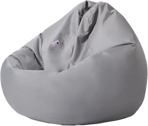 Vista 14 de Morbuy Puf para niños y adultos (sin relleno), funda suave y perezosa para sofá cama, lavable, almacenamiento de gran tamaño para interiores y Marrón