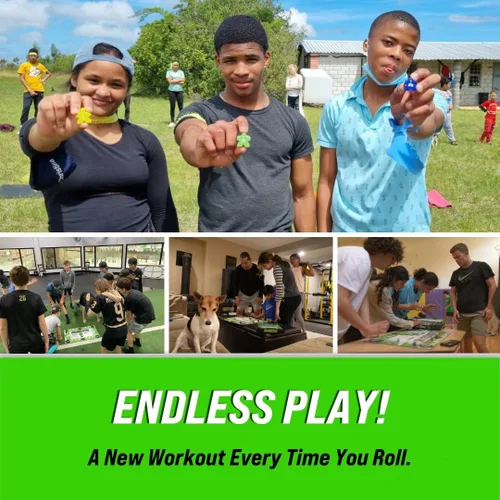 Vista 6 de BoardGains Pro - Juego de mesa de fitness Maestros, entrenadores y padres de PE Uso para entrenamientos grupales, ejercicio en casa y educación