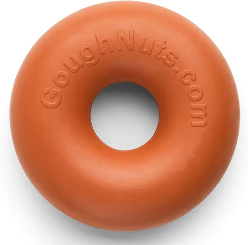 Vista 10 de Goughnuts - Juguete de goma para morder para perros Med.75, verde, anillo
