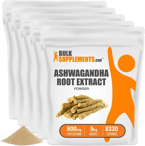 Vista 8 de Extracto de Ashwagandha, natural alivio del estrés, Bulksupplements, 1