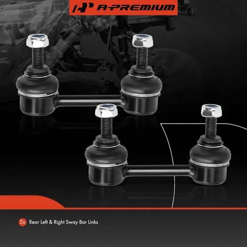 Vista 3 de A-Premium 2 eslabones de barra estabilizadora trasera, compatibles con Mazda 626 1996-2002, MX-6 1993-1997, Ford Probe 1993-1997