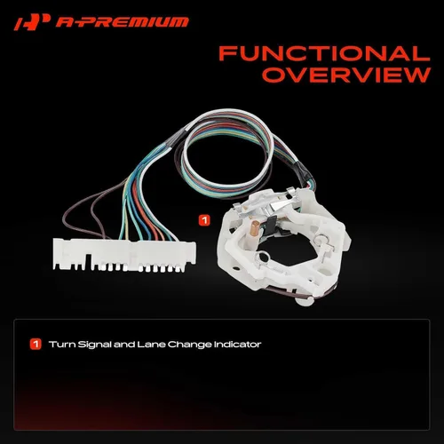 Vista 7 de A-Premium Interruptor de señal de giro Interruptor combinado multifunción