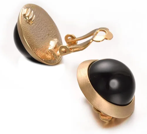 Vista 32 de Yoursfs Clip on Earrings for Women Round Faux Pearl Earrings Clipon 18K Gold Plated Non Pierced Earring Jewelry