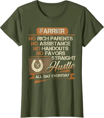 Vista 16 de Funny Farrier T-Shirt for Men Dad Brother Uncle Papa Negro