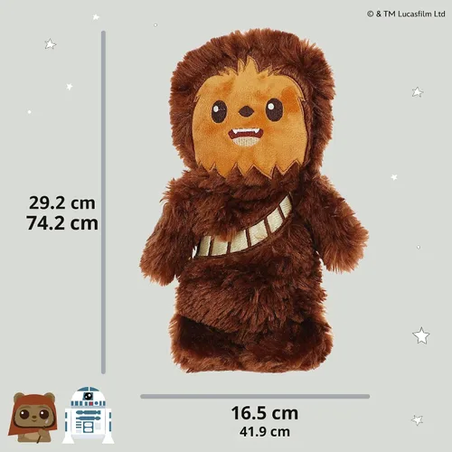 Vista 4 de Kids Preferred Star Wars Chewbacca Cuddle Pal - Manta de peluche de 11 pulgadas para bebé