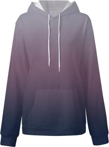 Vista 3 de GOFULY Sudaderas con capucha y sudaderas de moda para mujer, de manga larga, con cordón, estampado azteca occidental, de gran tamaño, para otoño