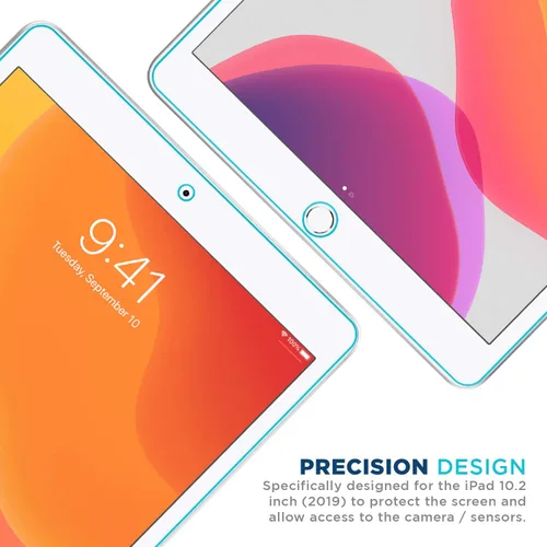 Vista 4 de Tech Armor Matte Anti-Glare/Anti-Fingerprint Film Screen Protector Designed for Apple iPad 10.2 Inch 2021, 2020 and 2019 2 Pack
