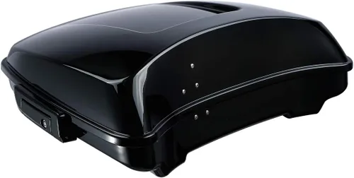 Vista 3 de XFMT baúl para motocicleta, para equipaje, 5.5 pulgadas de profundidad, color negro