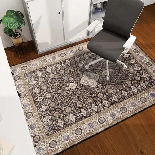 Vista 81 de Tapete para silla de oficina para suelo de madera dura, 48"x36" tapete protector de escritorio de computadora de fácil deslizamiento para silla Hoja
