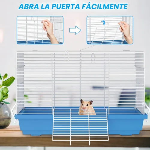 Vista 3 de Jaula para hámsters para hámsters, jerbos, ratones, ratas, conejillos de indias pequeños y otros animales pequeños.