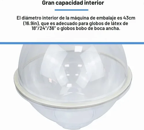 Vista 3 de Máquina de rellenar globos, kit de herramientas para rellenar globos con bomba expansora de globos y 9 accesorios, máquina de envoltura de regalo