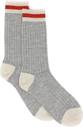 Vista 5 de WARRIOR ALPACA SOCKS - Red Stripe Throwback Socks For Infants and Children