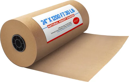 Vista 10 de ANF Brands (12 pulgadas x 1200 pies) - Papel kraft natural para embalaje, envío, llenado de vacíos y proyectos de arte para niños, 30 libras.