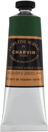 Vista 92 de Charvin Pintura acrílica profesional extrafina – verde absenta, tubo de 2.1 fl oz, pigmentos de triple fresado, resistente a la luz, pinturas