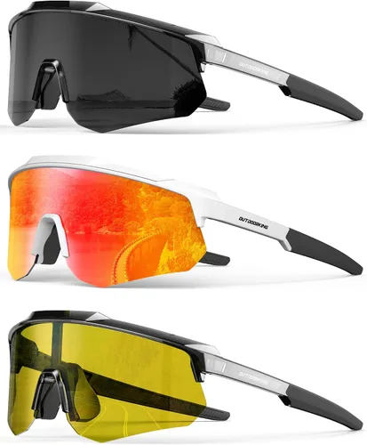 Vista 15 de Lentes de sol deportivos polarizados para hombres y mujeres, lentes UV400 de una sola pieza, para béisbol, correr, ciclismo, pesca