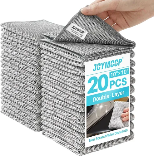 Vista 40 de JOYMOOP Esponja de cocina de dibujos animados, esponjas de celulosa para limpieza, esponjas antiarañazos para lavar platos, esponja reutilizable
