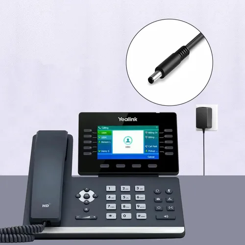 Vista 4 de Adaptador de fuente de alimentación de 5V 2A compatible con Yealink T54W SIP-T54W T46U T57W SIP-T44W T43U MP56 T53W T48U T34W IP Phone PS5V2000US